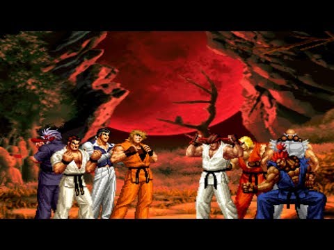 Ryo, Robert, Takuma & Mr. Karate VS. Ryu, Ken, Gouken & Akuma