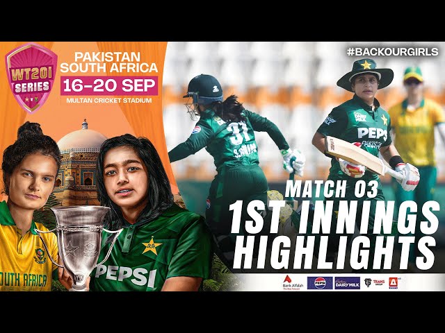 1st Innings Highlights | Pakistan Women vs South Africa Women | 3rd T20I 2024 | PCB | M3X1A