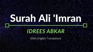 Download lagu Surah Ali ‘Imran - Idrees Abkar | English Translation mp3