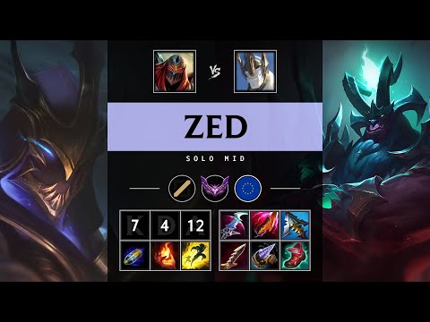 Zed Mid vs Galio: Rampage - EUW Master Patch 25.S1.1