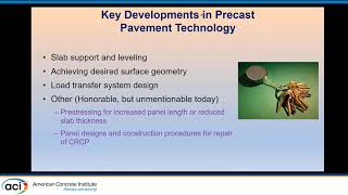 Precast Concrete Pavements