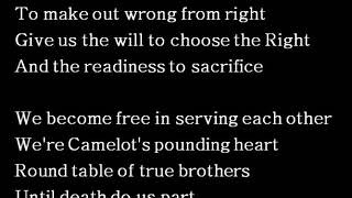 Grave Digger   The Round Table (Lyrics)