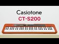 Casio Keyboard CT-S200RD Rot