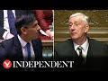 ‘When I stand up, you sit down’: House speaker warns Rishi Sunak during heated PMQs