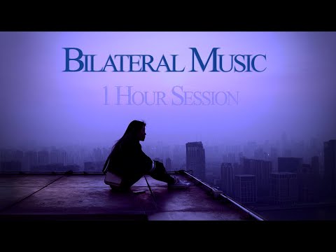 🎧 Relaxing Bilateral Music with Rain | 1 HR Session | Stress & Anxiety Relief | Peaceful, Calm Piano