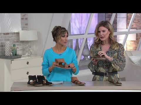 Miz Mooz Leather Cut-out Sandals - Tamsyn on QVC