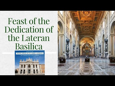 CATHOLIC MEDITATION: SUNDAY - 9 NOVEMBER, 2025. (32ND SUNDAY - DEDICATION OF THE LATERAN BASILICA).