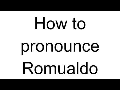 How to Pronounce Romualdo (Italian)
