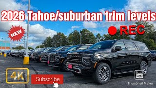 2026 Chevy tahoe/suburban trim levels