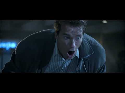 Arnold Schwarzenegger, Tom Arnold, , in True Lies  -  Horse vs.kawasaki