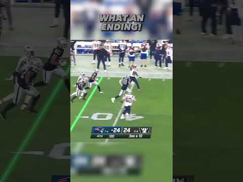 WHAT AN ENDING!|#shorts|#football|#nfl|#patriots|#raiders