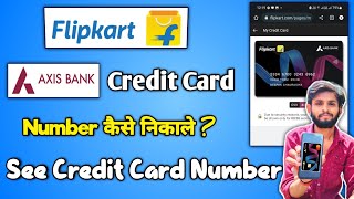 Flipkart Axis Bank Credit Card Number Kaise Nikale | how to see flipkart credit card number 2023