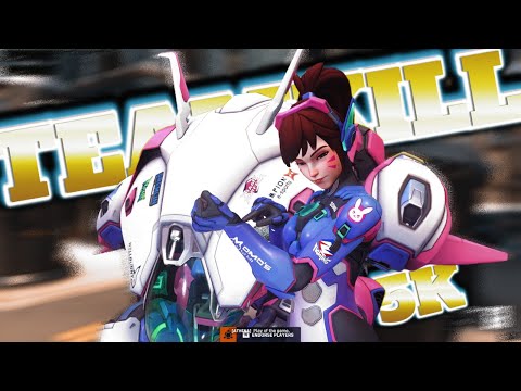 D.va Ultimate 5K ace Teamkill POTG in Overwatch 2
