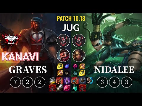 JDG Kanavi Graves vs Nidalee Jungle - KR Patch 10.18