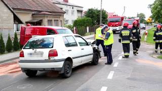 preview picture of video 'Korczyna: Zderzenie dwóch samochodów'