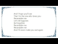Warren Zevon - Reconsider Me Single Version Lyrics