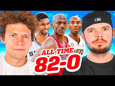 We Made ALL-TIME 82-0 NBA Teams!