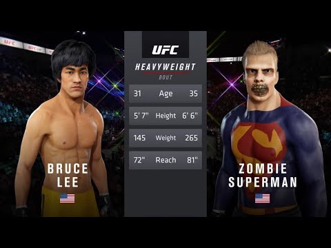 Bruce Lee vs. Zombie Superman (EA Sports UFC 2)