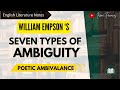 Seven Types of Ambiguity | William Empson | Poetic Ambivalance | IRENE FRANCIS
