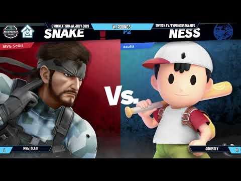 Gwinnett Brawl July 2019 - MVG| ScAtt(Snake) VS Jonestly(Ness) - W. Round 5