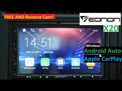 Eonon X20 - $135 7inch QLED Universal Car Head Unit Radio - Wireless Apple Carplay and Android Auto