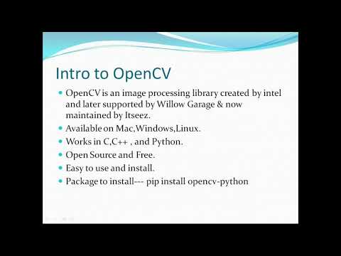 Programming with Python -27: OpenCV
