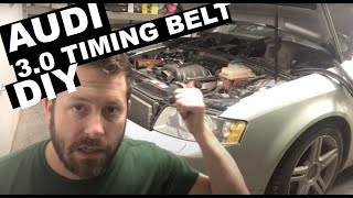 Audi A4 A6 3.0L Timing Belt Replacement DIY - BGN AVK B6 C5 Platform