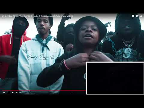 Lil Skrap1090 - Pop Out Ft. G herbo & Dusty Locane (Official Music Video) REACTION