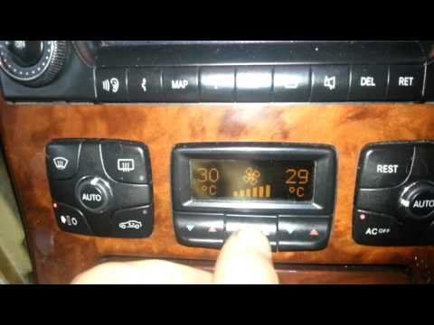 Mercedes CL500 2003 Heater control A/C unit