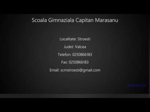 Scoala Gimnaziala Capitan Marasanu Stroesti