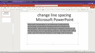 How to change line spacing in Microsoft PowerPoint