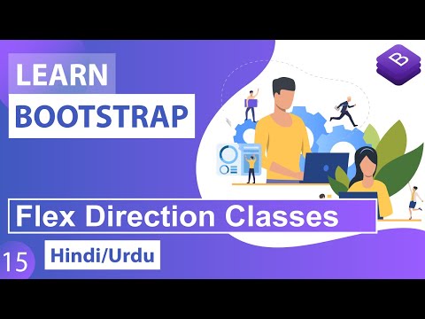 Bootstrap CSS Flex Direction Classes Tutorial in Hindi Urdu