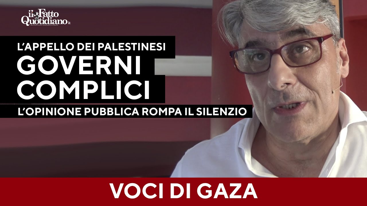 Gaza, palestinesi e operatori sanitari: "Governi complici, l'opinione pubblica rompa il silenzio"