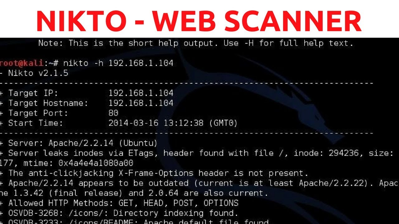 Nikto in Kali Linux: A Web Pentesting Primer