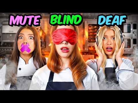 Sisters BLIND, DEAF, MUTE Challenge! | Triple Charm