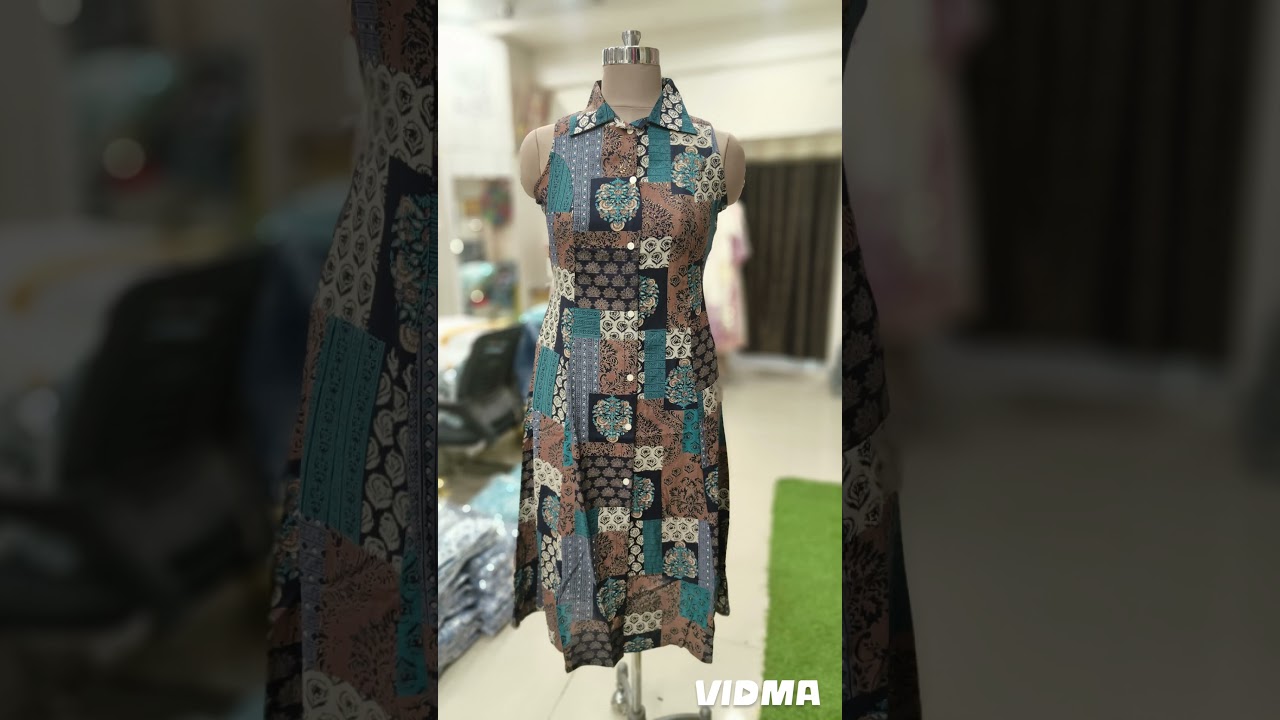 Sleeve less kurti design|Cotton kurti|Printed kurti #sleeveless #cotton #printedkurti #shorts #viral