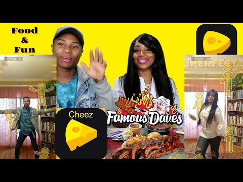 Cheez app and Famous Dave's BBQ Mukbang with It's Darius