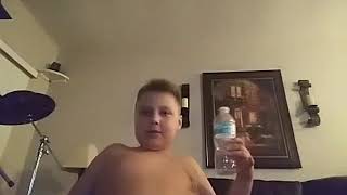 I can tell the whole bottle of water down there in one second