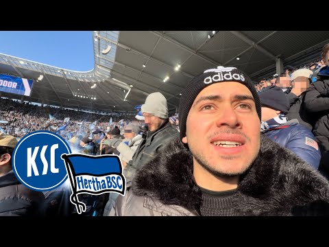 Hertha and KSC - 50 years of friendship 💙🤍 | Karlsruhe SC vs Hertha BSC | Stadium vlog