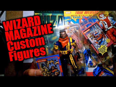 Custom X-Men Bishop and Omega Red featured in Wizard Magazine