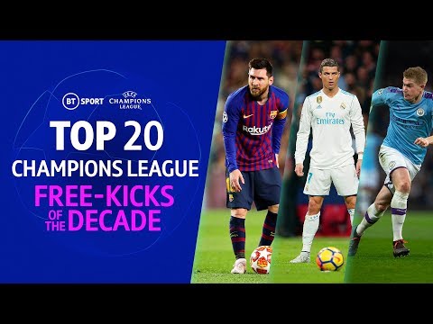 Top 20 UEFA Champions League free-kicks of the decade (2010-2019)