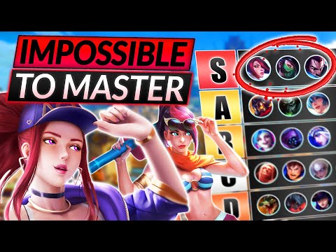 HARDEST Champions TIER LIST - These Mains are IMPOSSIBLE in Season 12 - LoL Guide