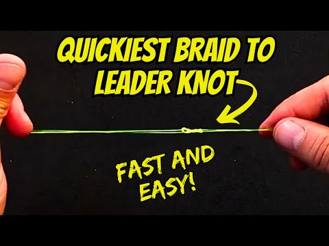 This 5 SECOND Braid to Fluorocarbon knot is a GAME CHANGER!