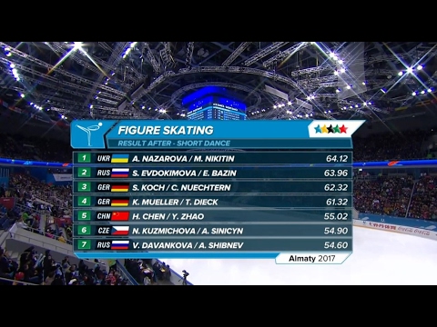 28th Winter Universiade 2017  Фігурне катання.  Alexandra NAZAROVA  Maxim NIKITIN