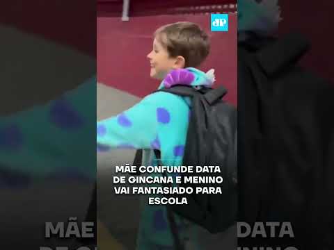 Mãe confunde data de gincana e menino vai fantasiado para escola #shorts