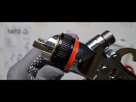 Краскопульт YATO с верхним бачком 0,6 л, сопло 1,5 мм (YT-2341)