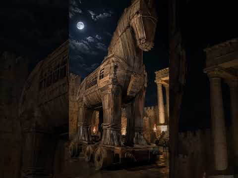 The Trick That Destroyed Troy | The Trojan Horse #Shorts #odysseus #odyssey