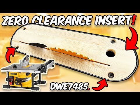 How To Make A Zero Clearance Insert | Dewalt Table Saw