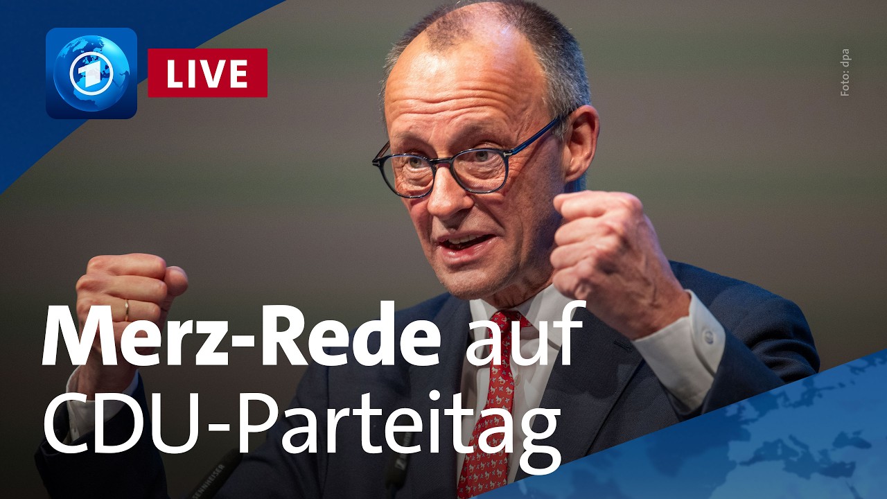 Live: Bundeskanzler Merz spricht auf dem Parteitag der CDU
