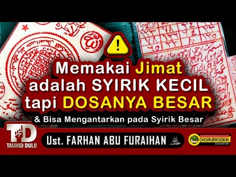 Memakai Jimat adalah SYIRIK KECIL tapi DOSANYA BESAR + Bisa Mengantar ke SYIRIK BESAR) | Ust. Farhan